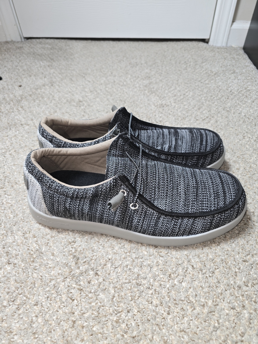Volcom Men's Chill Work Wear Slip On Black & Grey Shoes Size 13